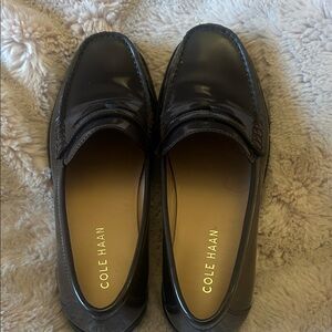 Cole Haan Women's Glossy Dark Loafers